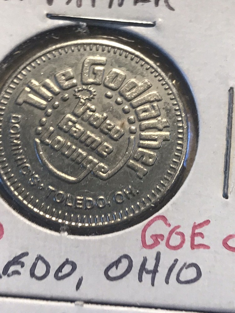 Two Arcade Tokens - Godfather - Toledo, Ohio