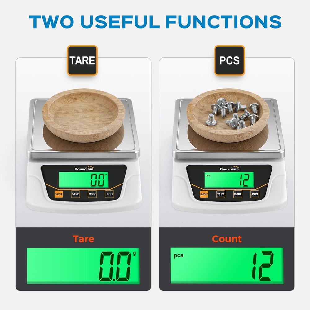 Digital Scale 0.1 Gram Accuracy Precision Lab Scale 6000g Scientific Digital ...