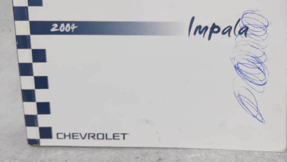 2004 Chevrolet Impala Owners Manual UO2GR