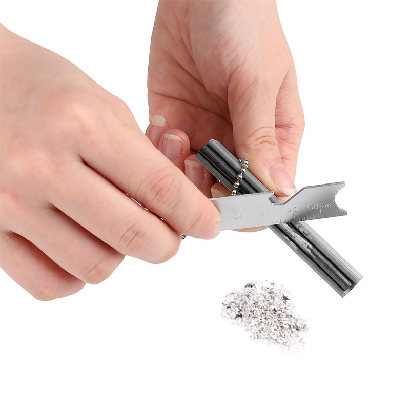 1PCS Permanent Flint Eternal Lighter With Multitool Keychain Bottle Opener Ruler