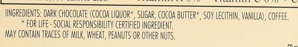 - Dark Chocolate Bar Coffee Crunch -.