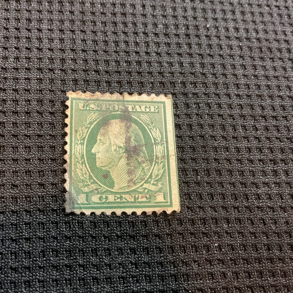 George Washington Green 1 Cent Stamp approx 1908 - 1921
