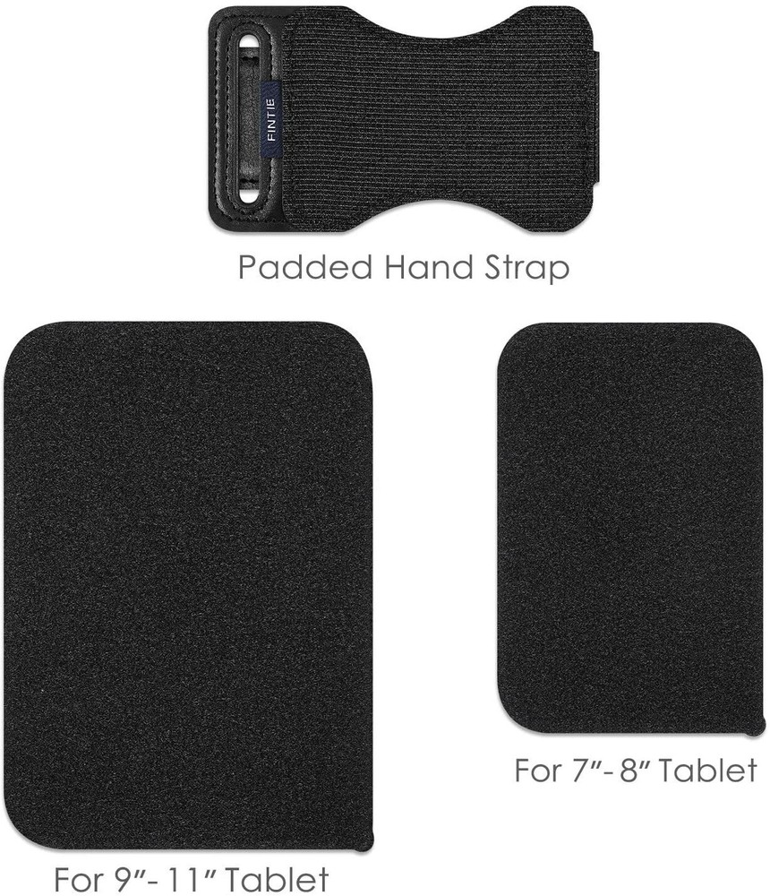 Universal Tablet Hand Strap Holder Detachable Padded Hook & Loop for iPad/Galaxy