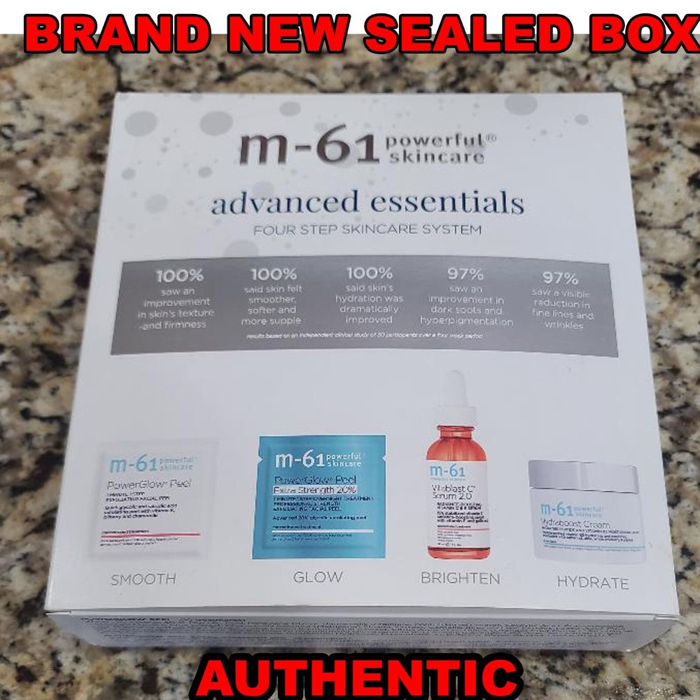 M-61 Advanced Essentials Four Step Skincare System BRAND NEW AUTHENTIC