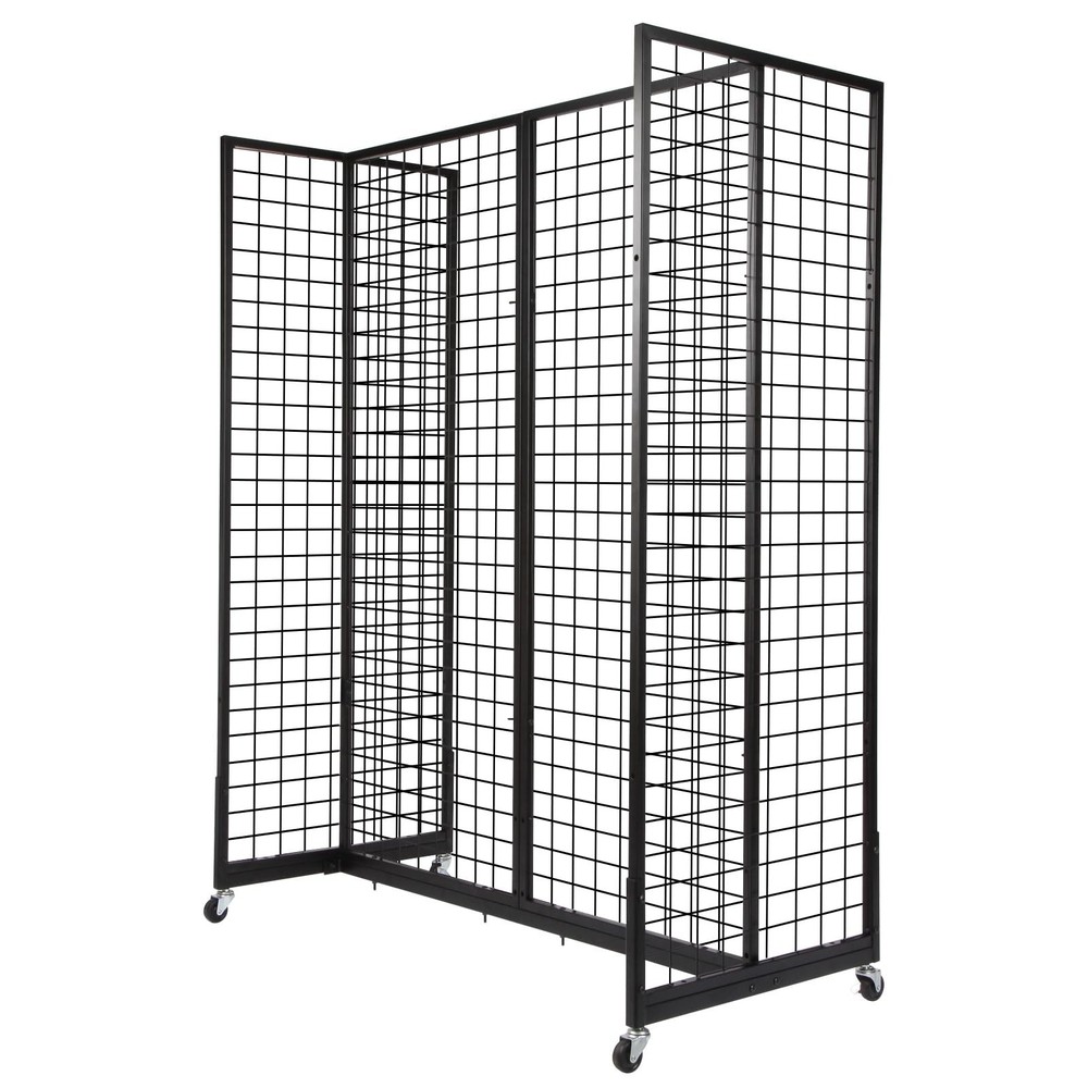 Grid Gondola Unit, 4pcs 2'x 5' Grid Wall Panels with Sturdy Frames, Gridwall ...