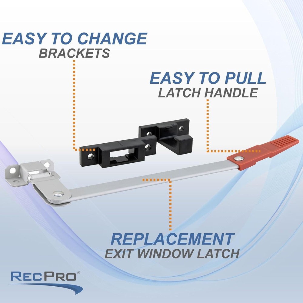 RV Exit Window Latch Egress Replacement | Camper Emergency Exit Window Latch