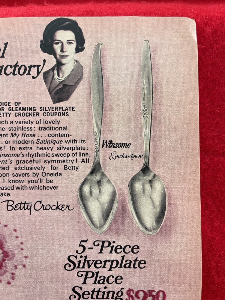 Vintage 1967 General Mills Stainless Flatware Print Ad Advertisement Only