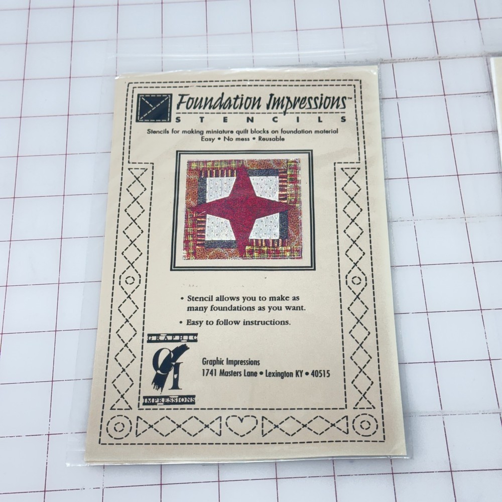 New Foundation Impressions Stencils Reusable Stencils