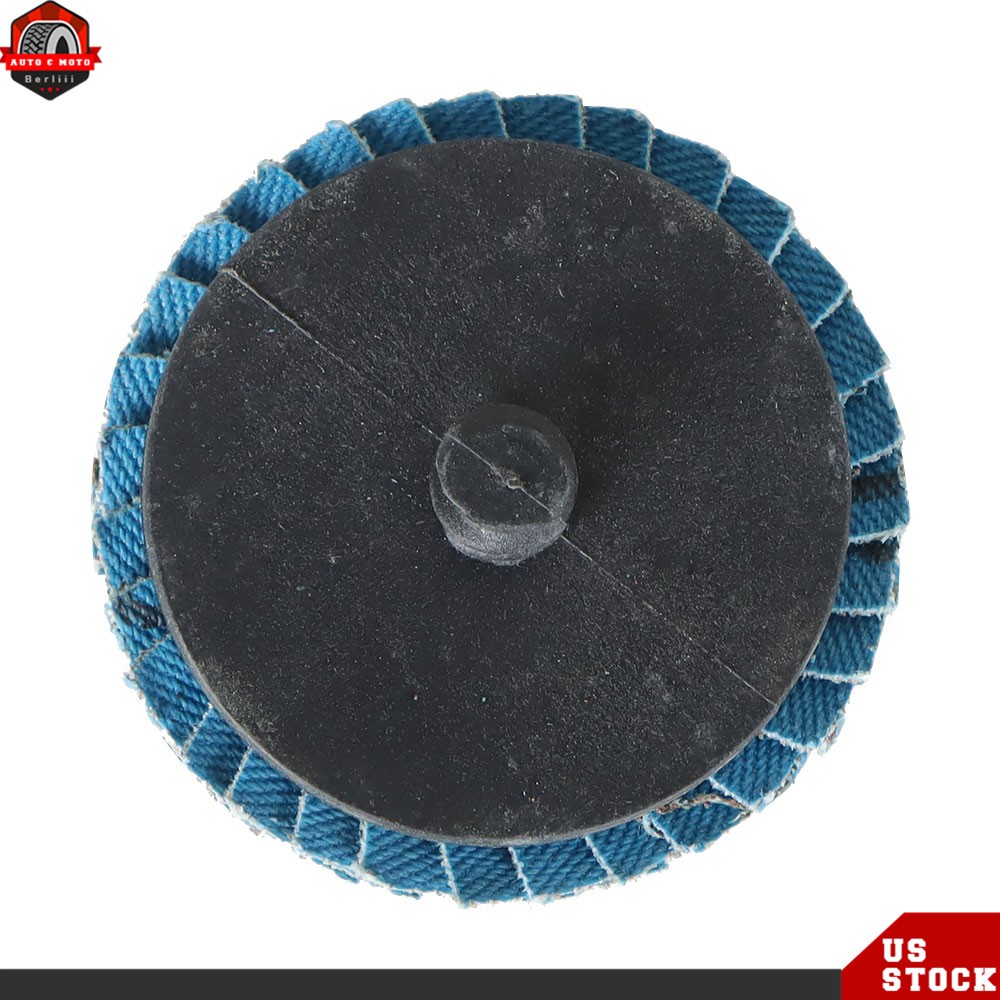 71PCS 2" Quick Change Disc Roll Lock Sanding Discs Set W/ 1/4 Holder Die Grinder