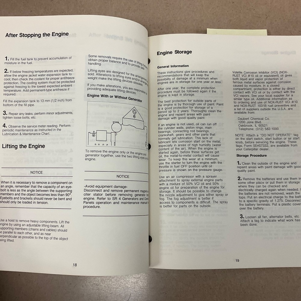CAT Caterpillar 3208 OPERATION MAINTENANCE MANUAL ENGINE GENERATOR GENSET GUIDE