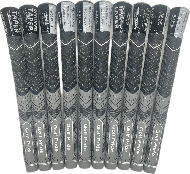 Golf Pride Multi-Compound Cord Plus 4 Jumbo Grip (Black/Gray) SET OF 10