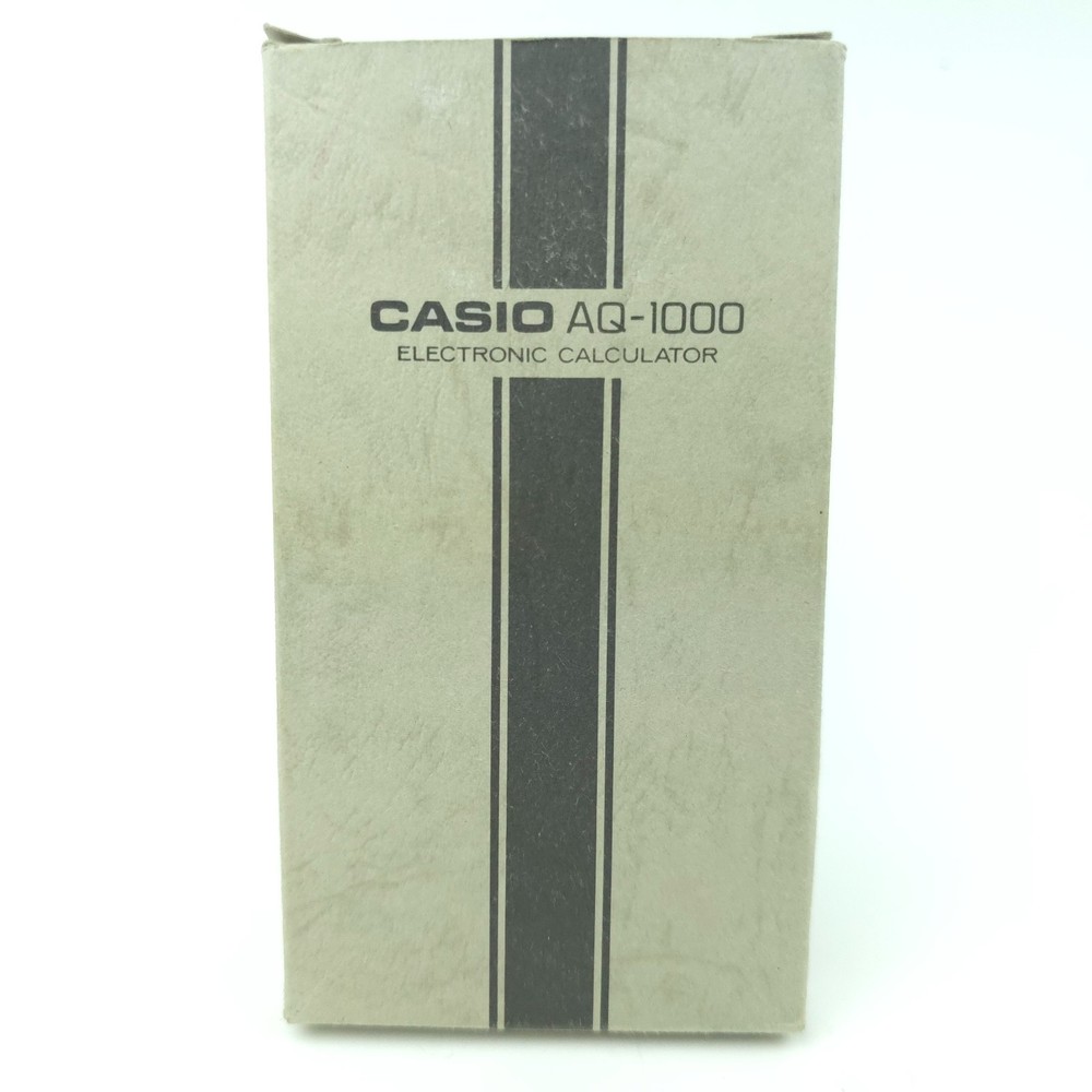 CASIO AQ-1000 Electronic Calculator / Time / Alarm *TESTED*