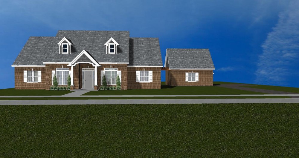 Bungalow 11 - 2008 sqft  Brick  house plans