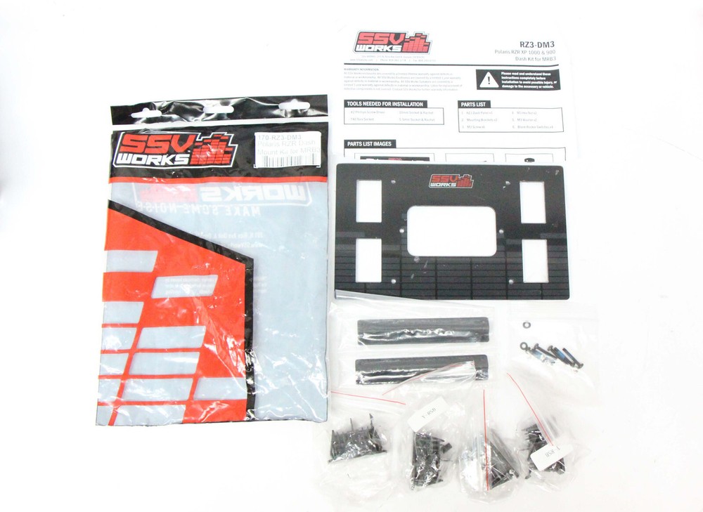 SSV Works Dash Mounting Kit for MRB3 Media-Controller For Select 14-18 Polaris