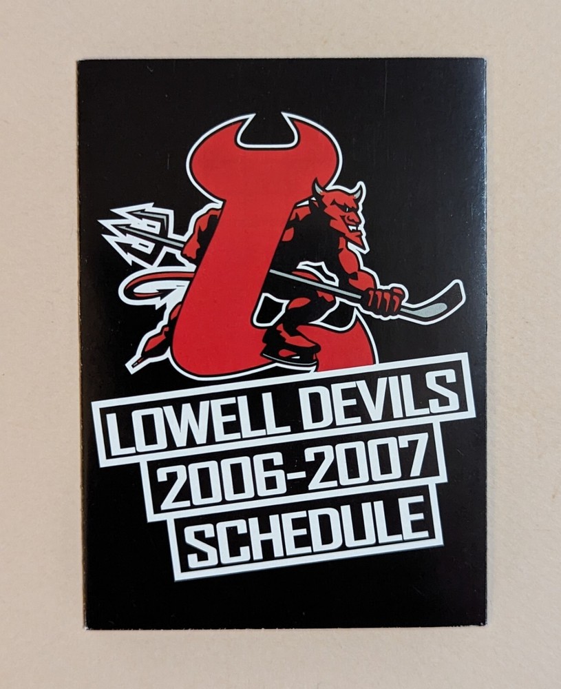 2006-07 Lowell Devils Hockey Pocket Schedule AHL 🏒🥅
