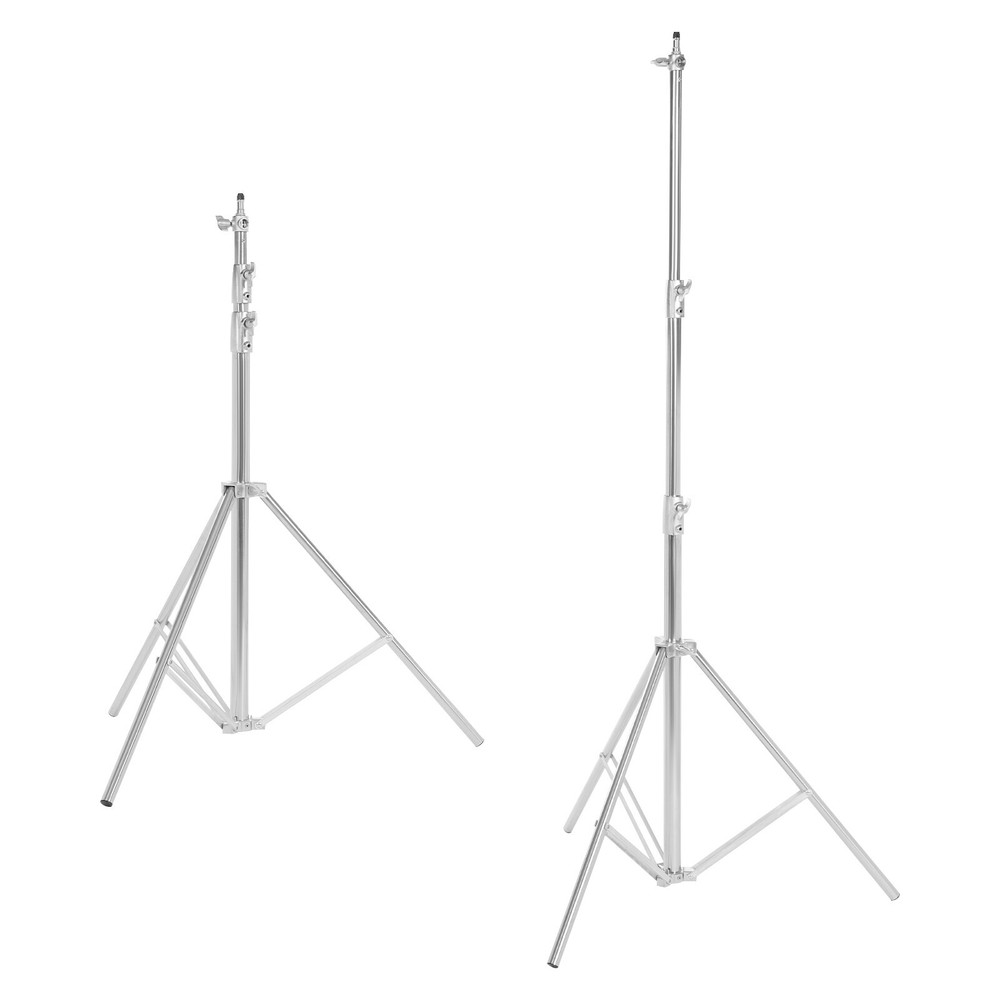 2pcs Adjustable Photography Light Stand Kit with Softbox and Backdrop Support