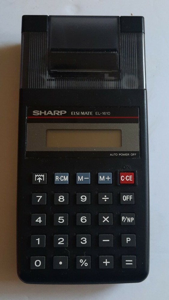 Sharp ElsiMate EL-1610 Printing Calculator vintage