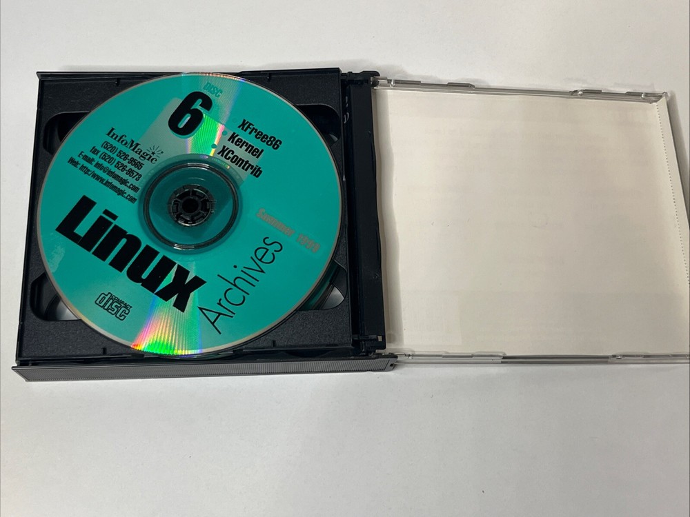 InfoMagic 6-CD Linux Archive Summer 1999 Tools & Software PC CD-ROM
