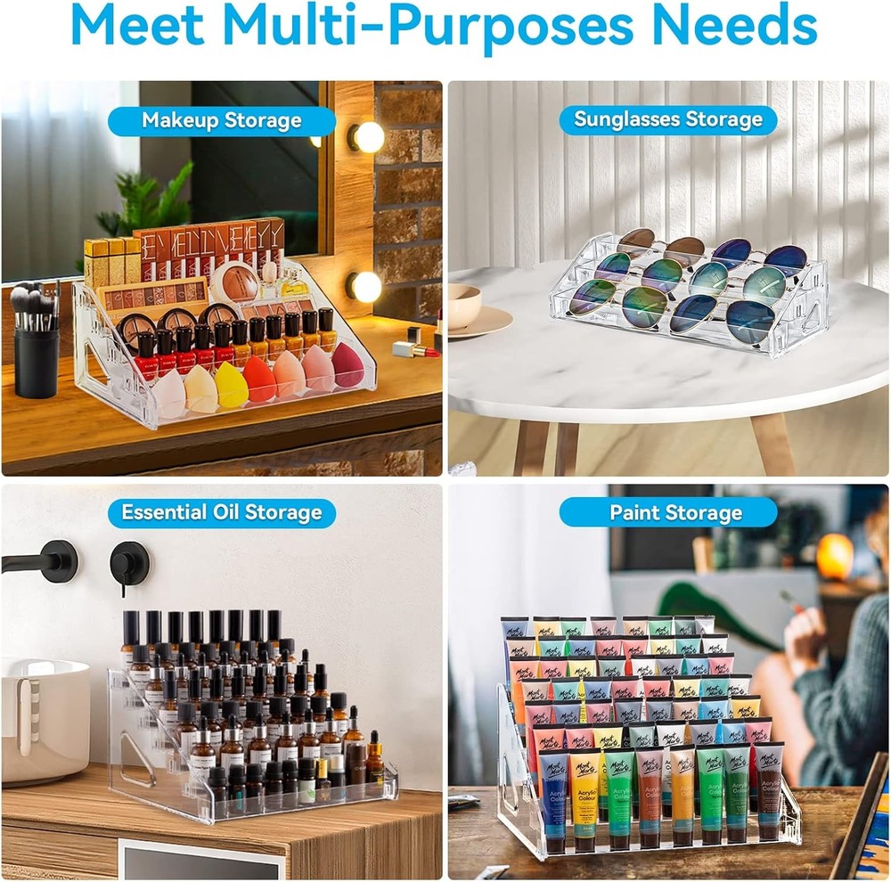 Nail Polish Organizer Acrylic Display Rack
