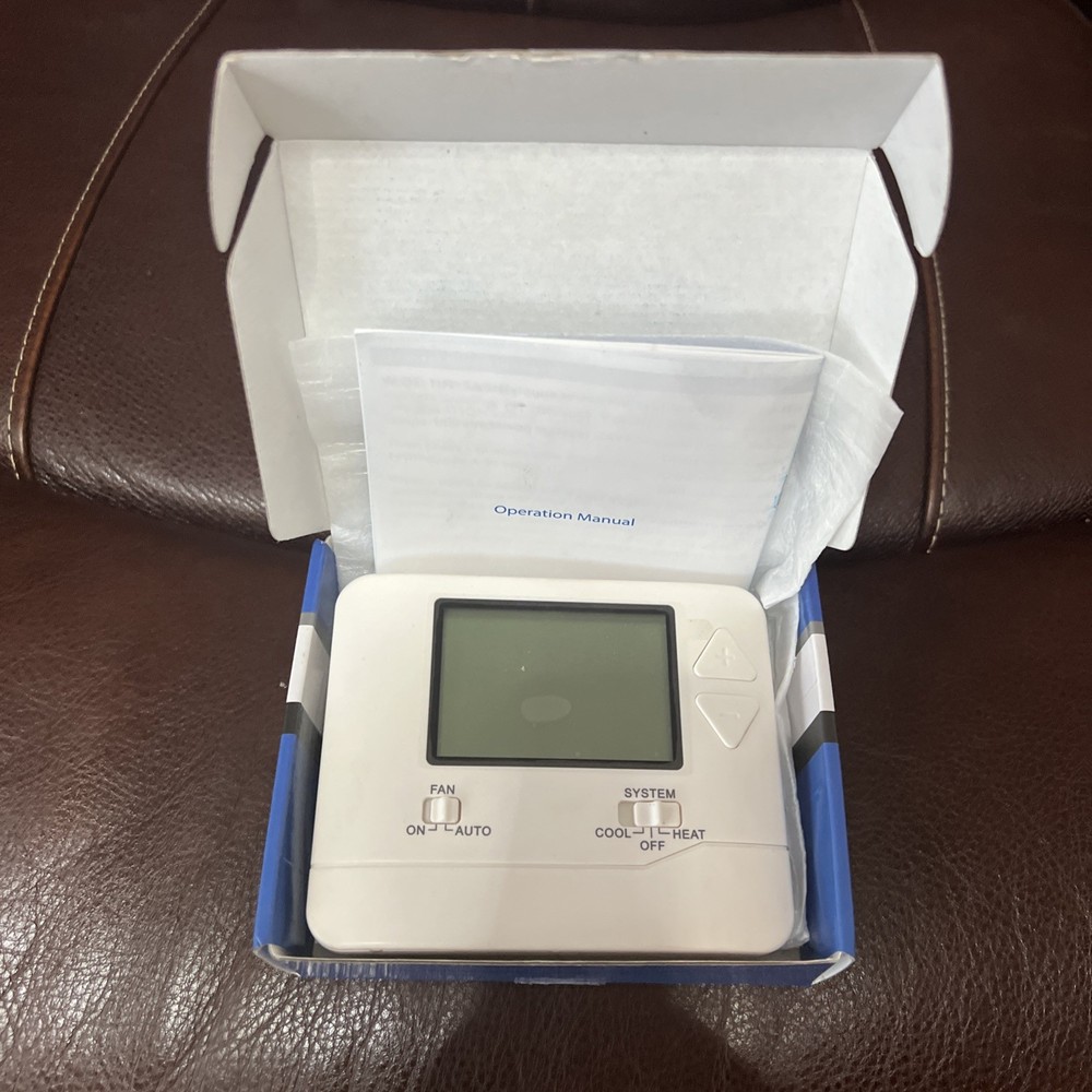 701 Digital Thermostat with Large LCD Display Non-Programmable Single Stage