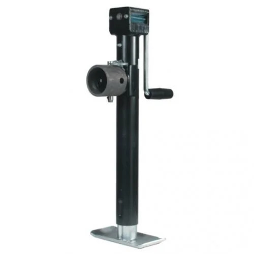 Trailer Side Wind Jack with Zerk Fitting Weld Collar 15" - 5,000 lb.