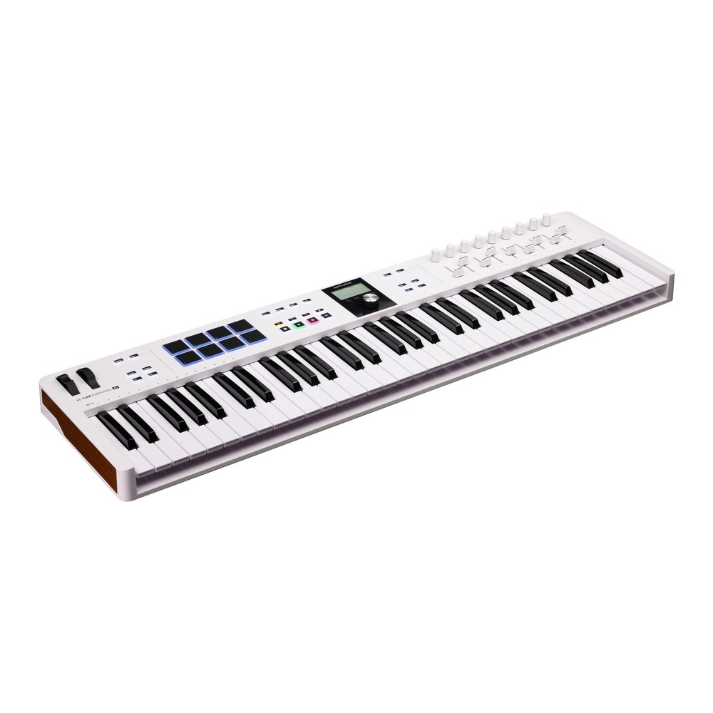 Arturia KeyLab Essential 61 mk3 MIDI Universal Keyboard Controller White