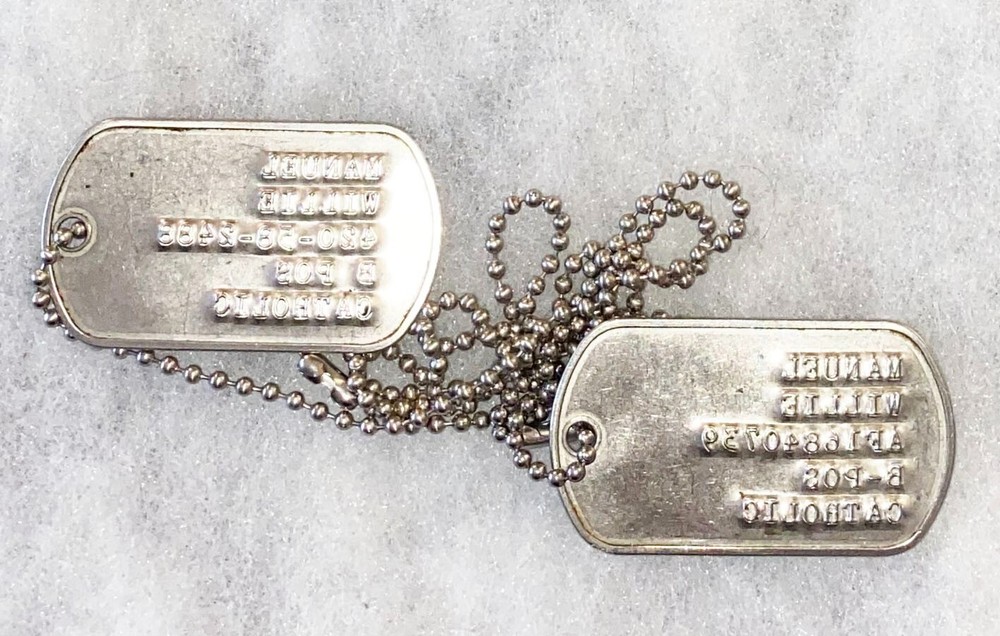 Willie Manuel Dog Tag Set