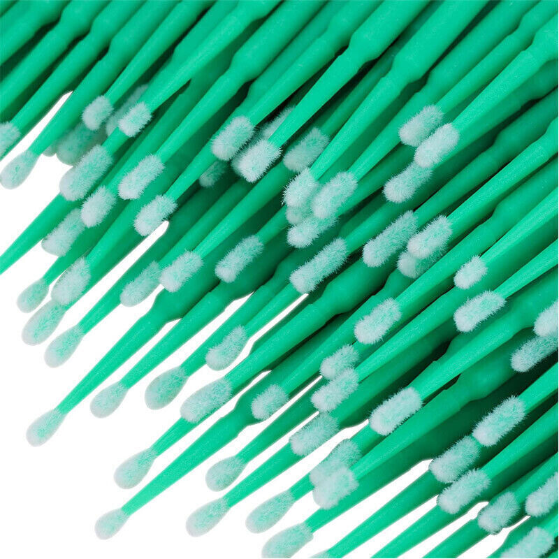 100 Pcs Dental Eye Micro Brush Tips Disposable Applicators Fine Regular Medium