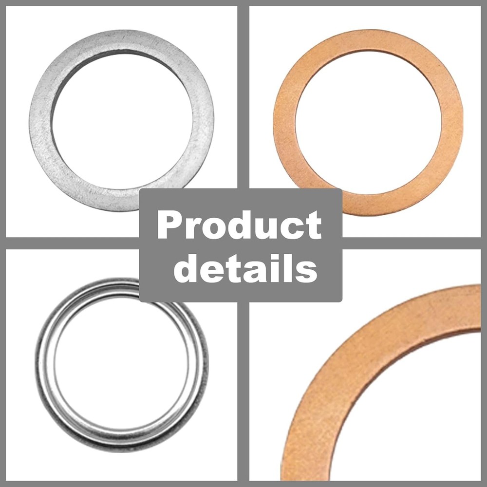 12pcs Differential Transfer Case Crush Washer Gasket Kit Compatible with...