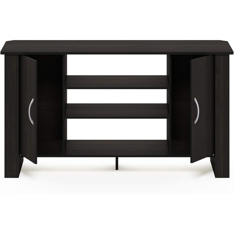 Concealed Storage TV Stand W/ Adjustable Shelves Durable Flat Screen TVs New