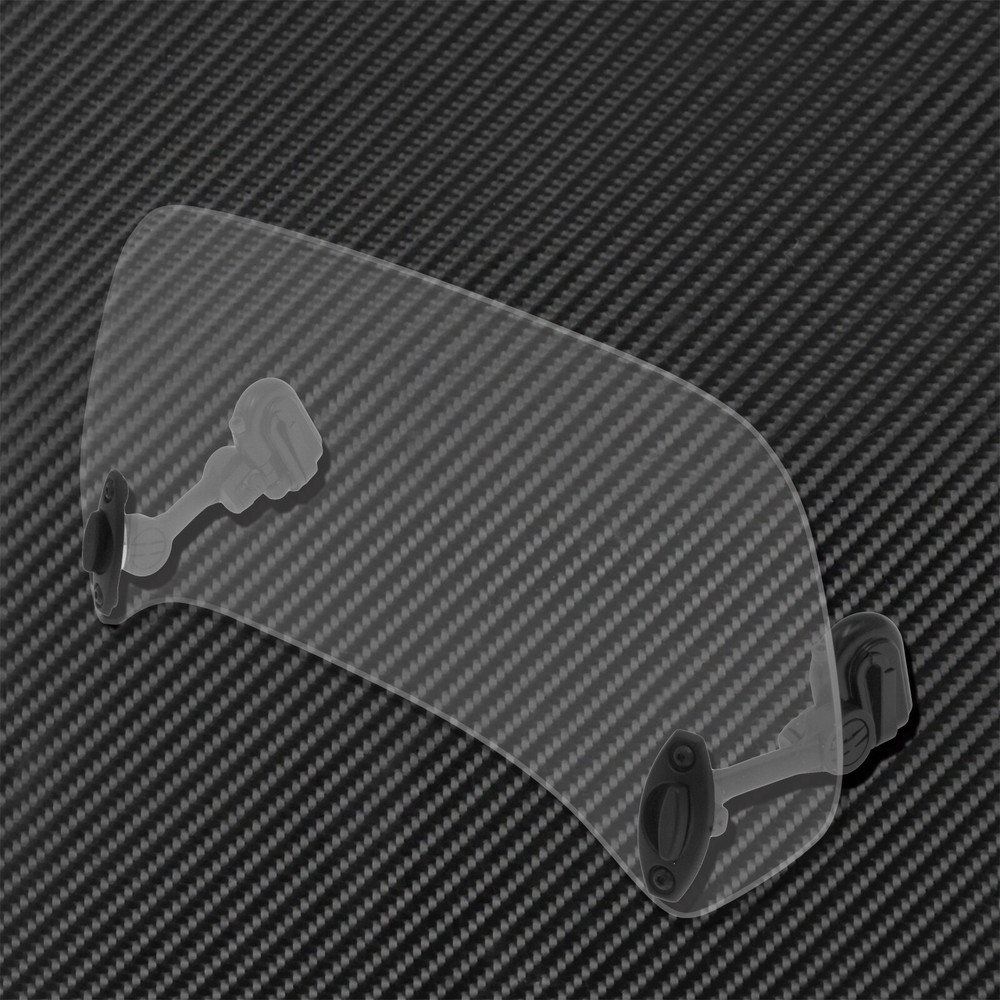 Motorcycle Clip On Adjustable Windshield Spoiler Windscreen Extension Deflector