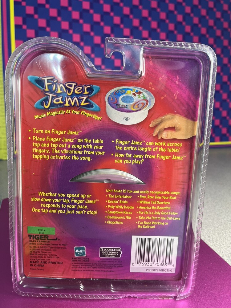 Finger Jamz 2002 By Tiger Electronics NEW