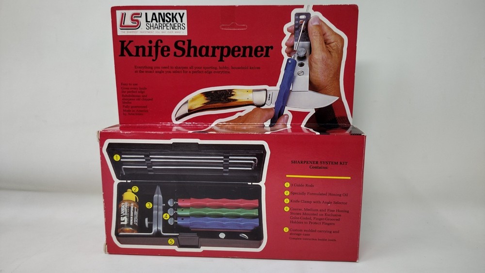 Lansky 3 Stone Controlled-Angle Knife Sharpening System Case Instructions NIB