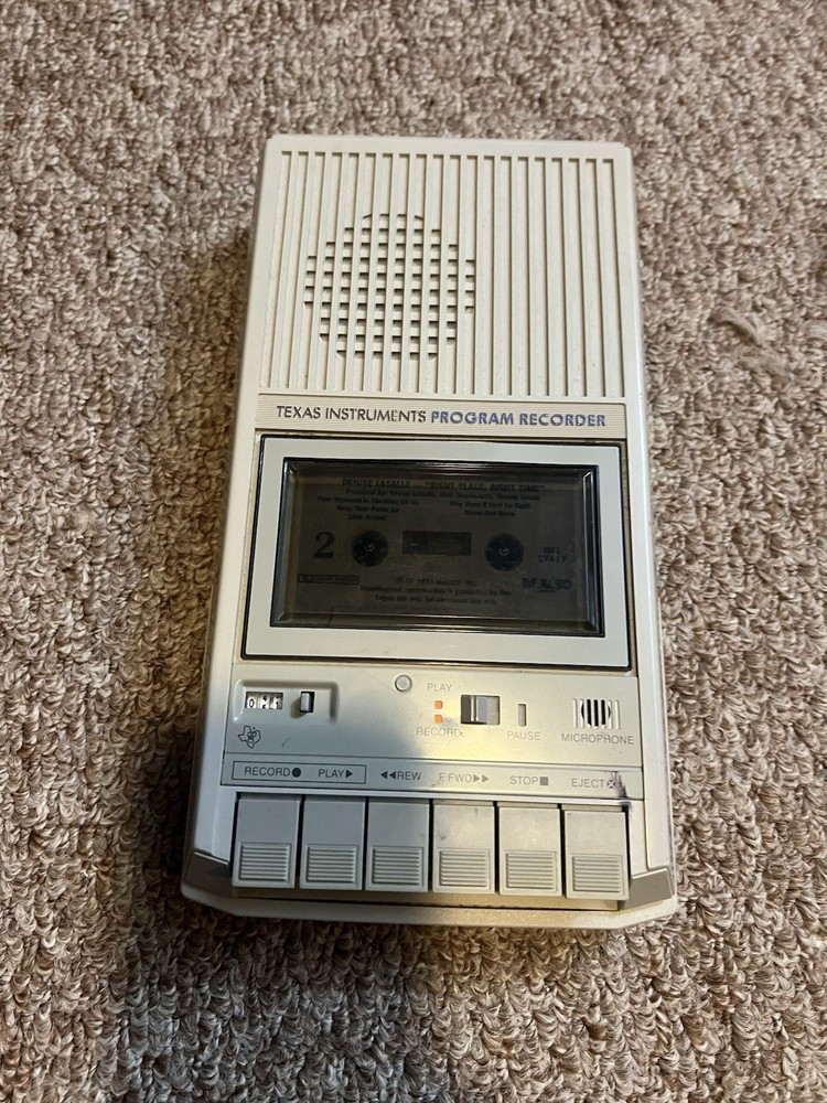 Texas Instruments Program Recorder Model PHP2700 1982 Portable Cassette Player