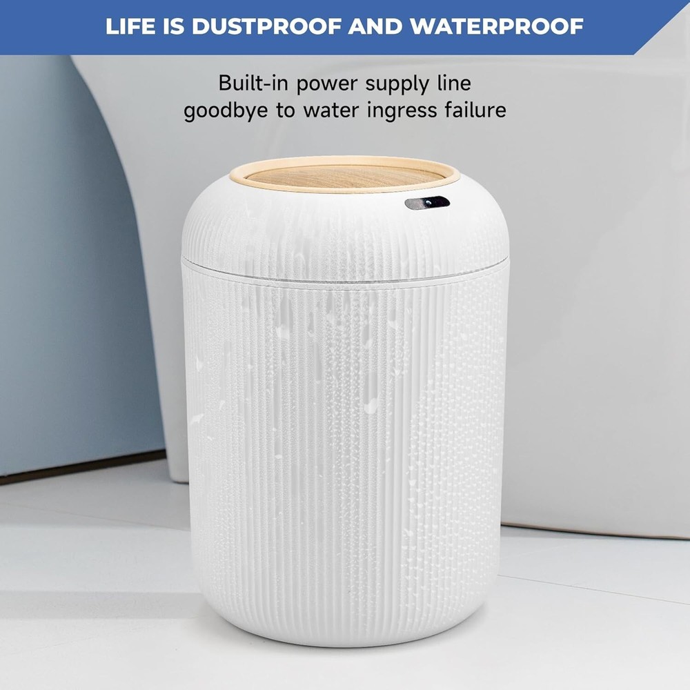 Smart Sensor Wastebasket Hand Free Touchless 2.6 Gallon