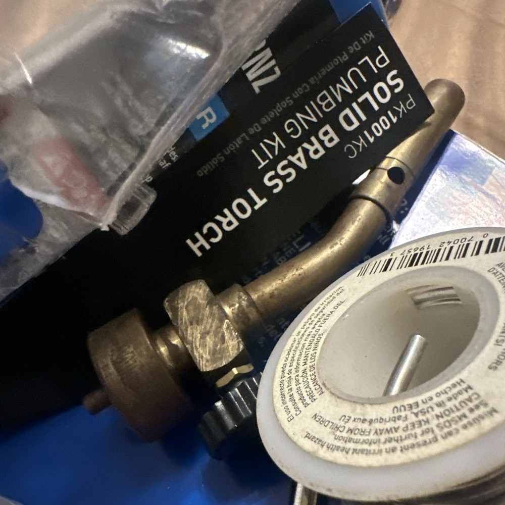 Authentic Bernzomatic PK1001KC Solid Brass Torch Plumbers Kit 5 Pc