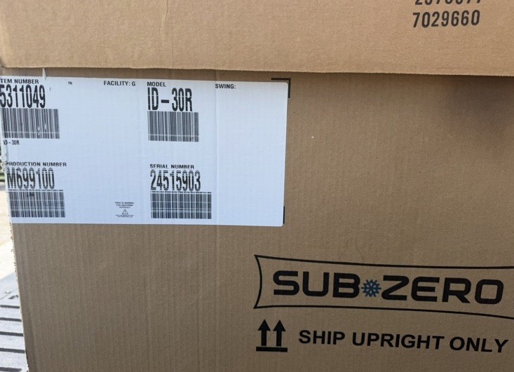 Subzero ID-30R Panel Ready Freezer
