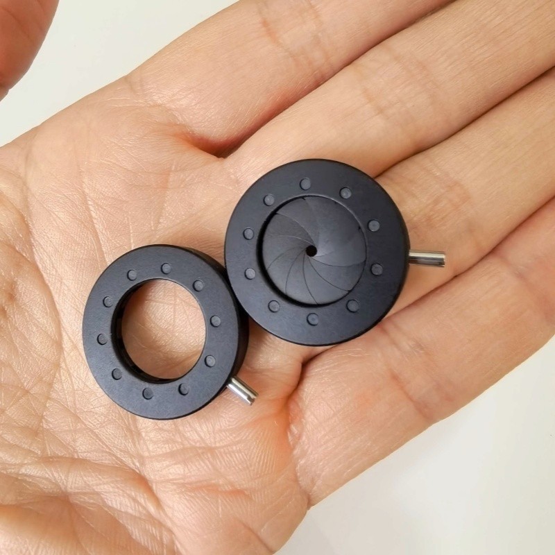 1-14mm Amplifying Diameter Metal Zoom Optical Iris Diaphragm Aperture Condenser