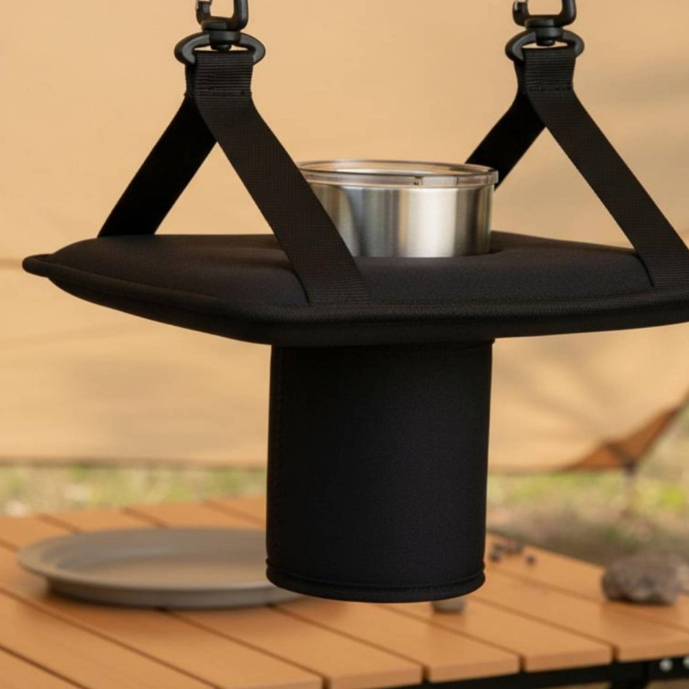 Swing Cup Holder Multi-Purpose Hanging Drink Pouch Sturdy for Backyard, Beach
