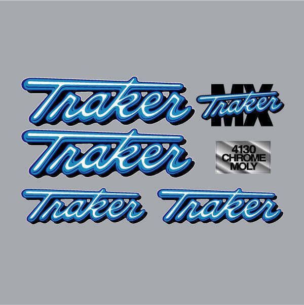 Traker - MX blue decal set