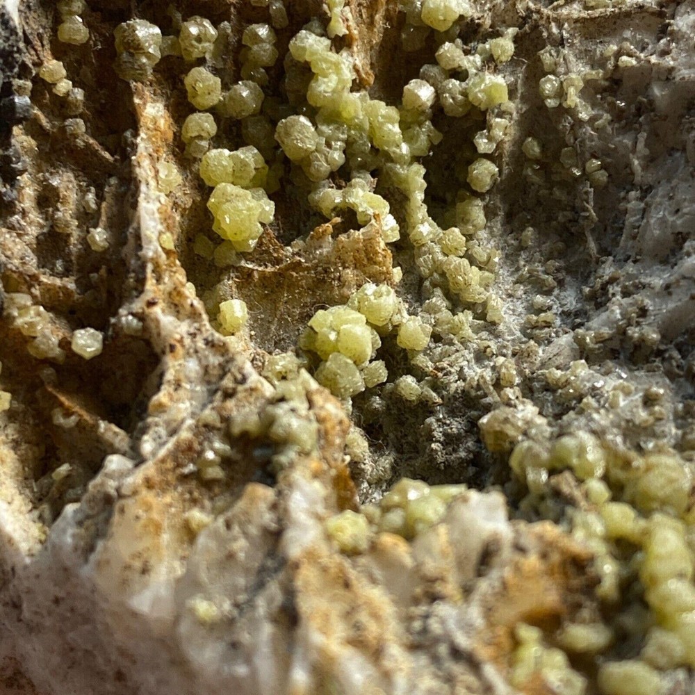 PYROMORPHITE ON SOLID QUARTZ FROM ROUGHTON GILL MINE. 66g MF1146