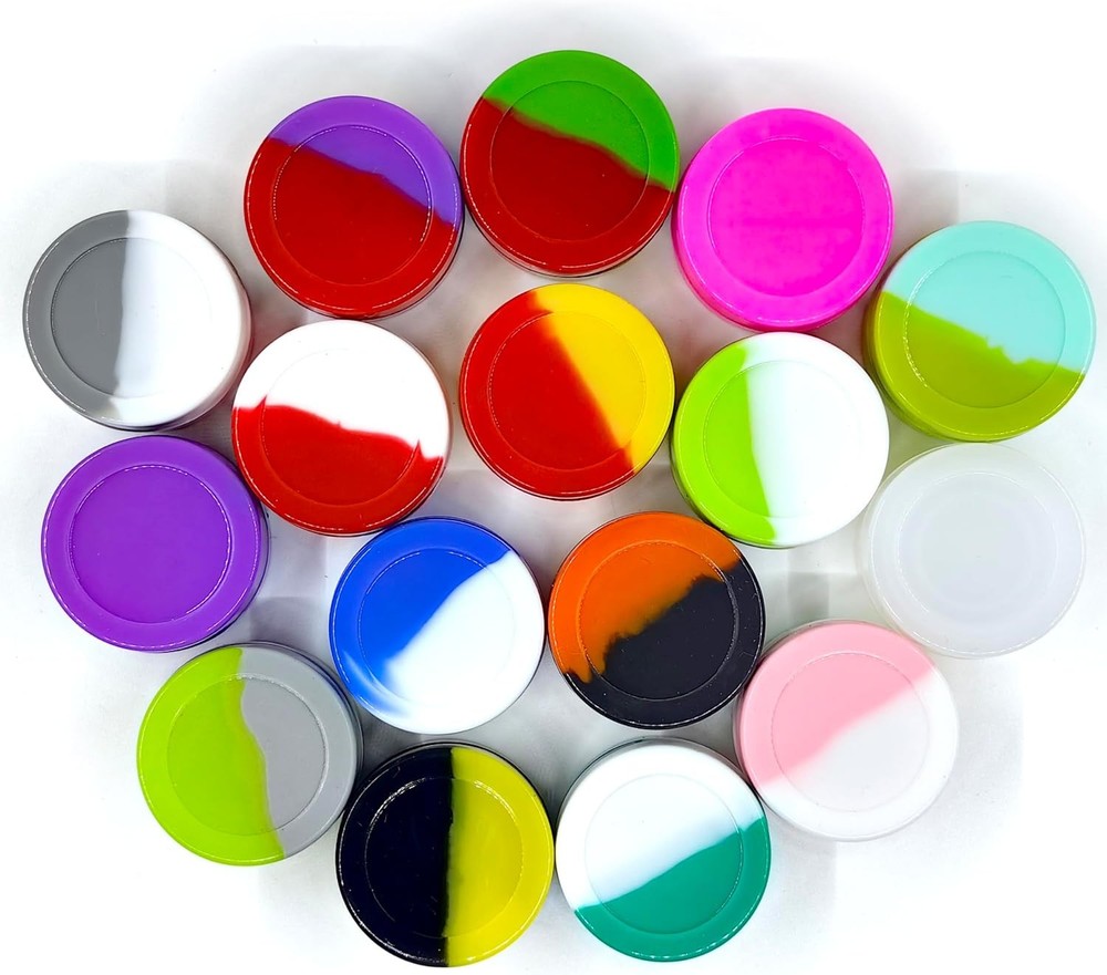 5ML Silicone Containers 50pcs Non-Stick Multi Use Multicolor