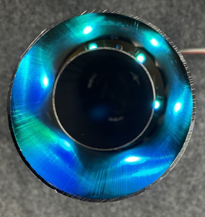 APC MUFFLER TIP INFERNO LED 7 COLORS