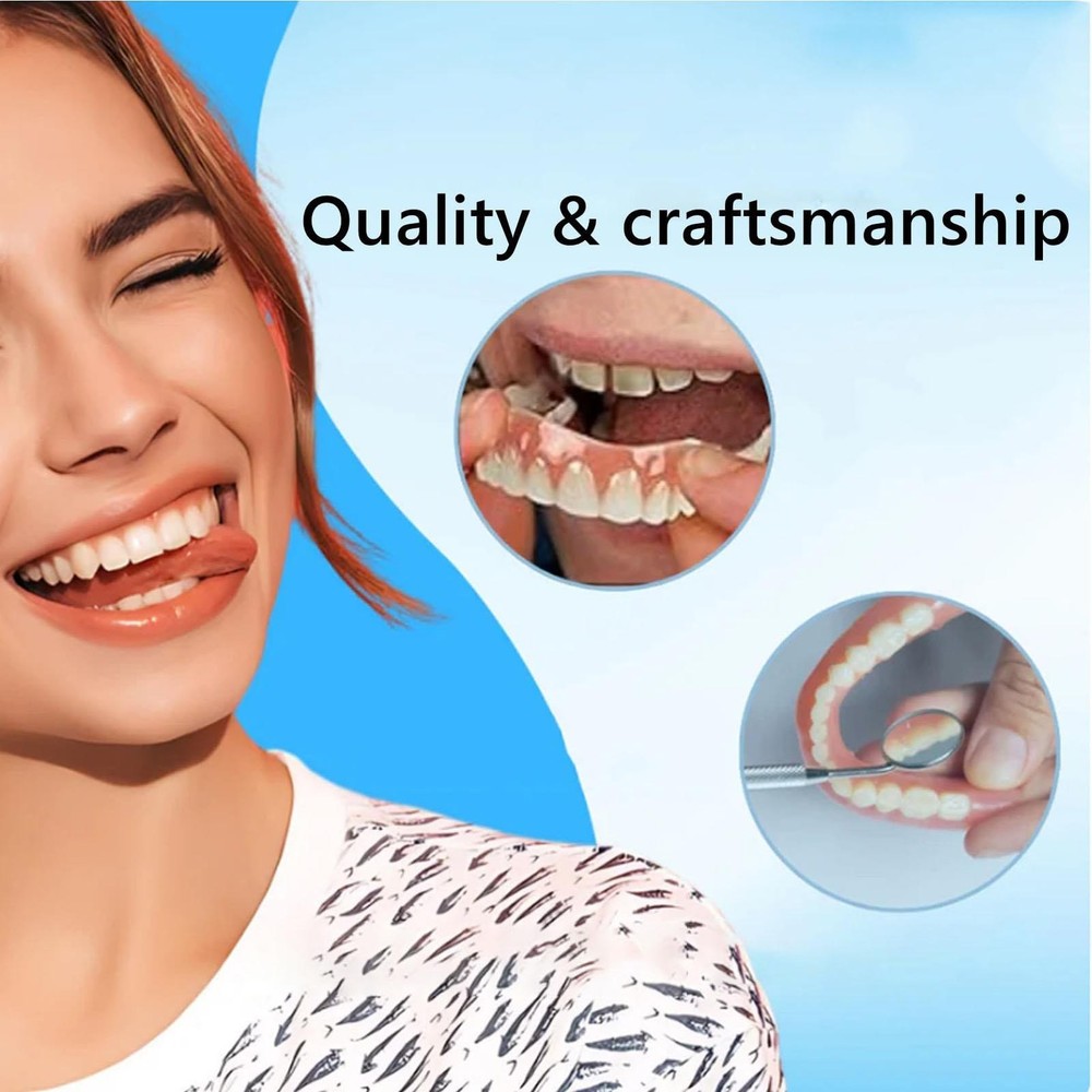 Silicone Denture Liner Kit Veneers Snap In Teeth Tooth Repair Kit Consistent