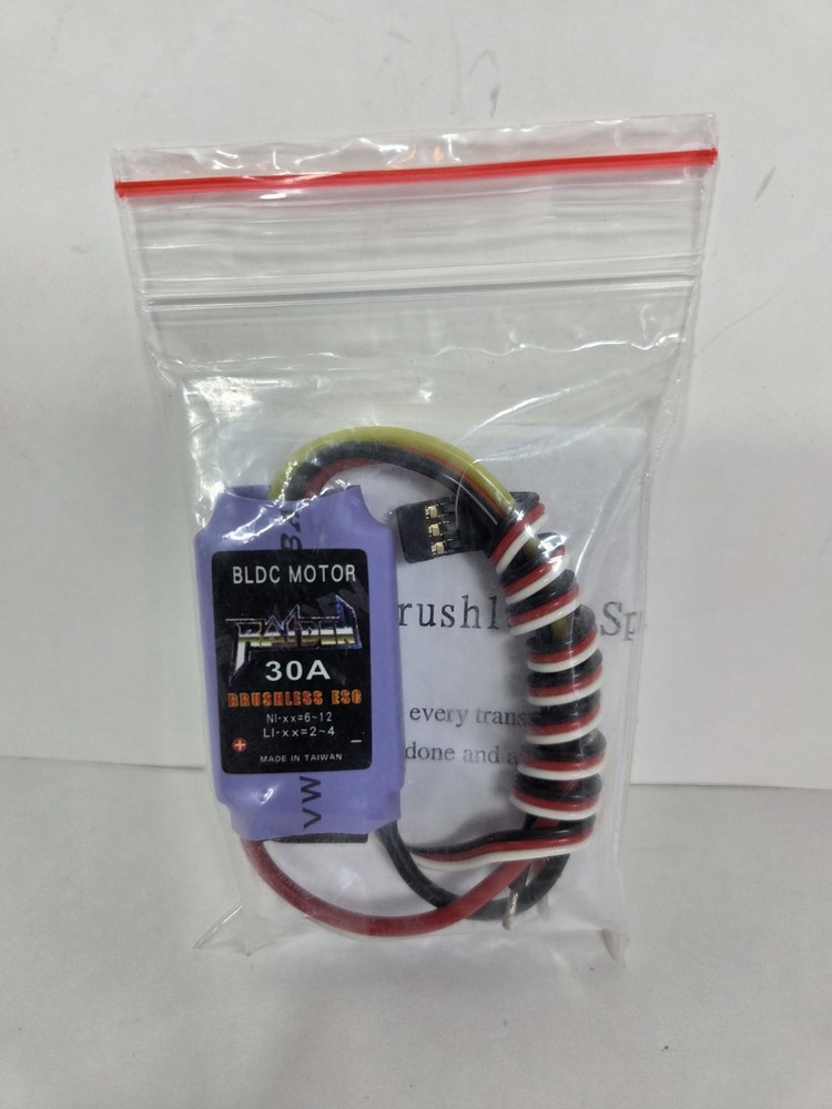 Raiden R/C Brushless 30A- ESC- Electronic Speed Controller- NEW IN PACKAGE