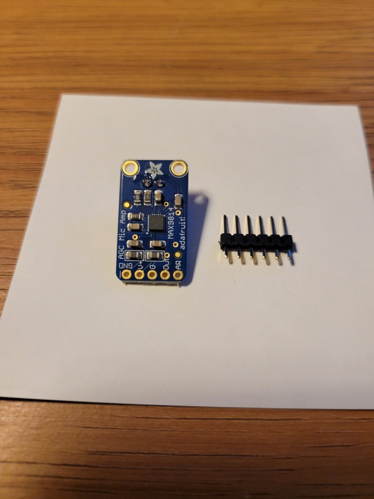 Adafruit Electret Microphone Amplifier-Max9814 with Auto Gain Control