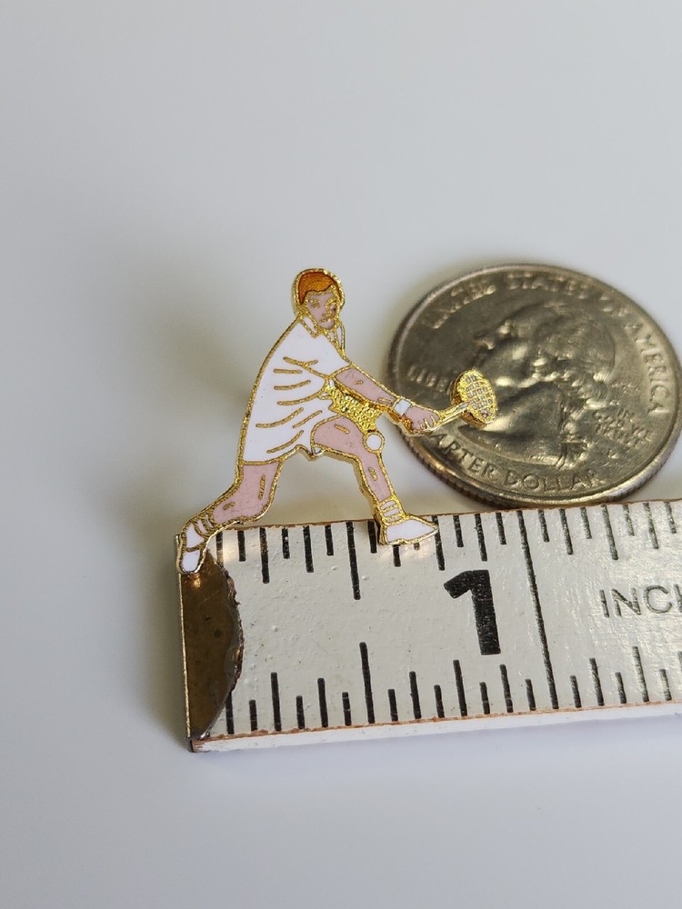 Tennis Player Lapel Pin