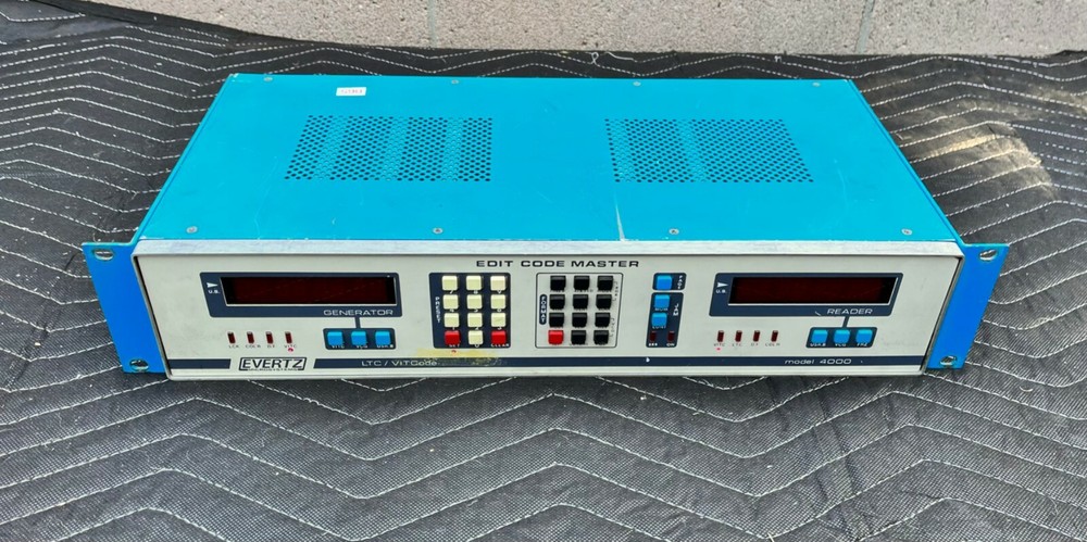 Evertz 4000 Edit Code Master LTC/VIT