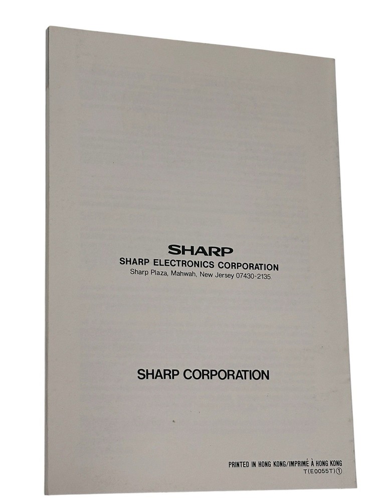 Sharp YO-100 YO-110 Electronic Organizer Operation Manual Original Instruction