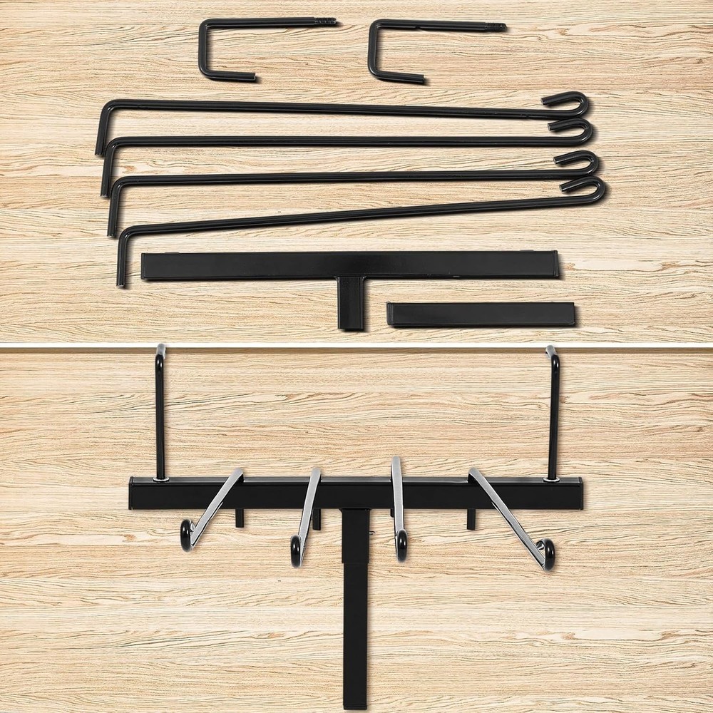 2 Pcs 4 Arm Swing Saddle Pad Rack Wall Mount Saddle Blanket Rack Compact Horse